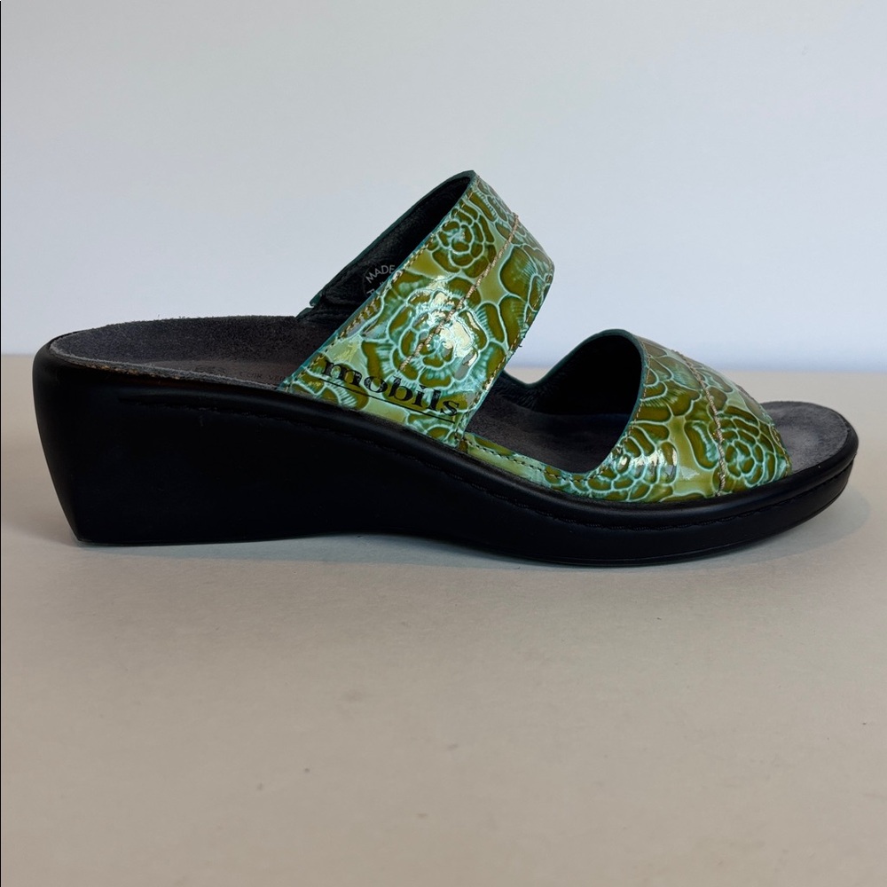 Mephisto Air Relax Green Leather Sandals. Size 8 (EU 38) - Picture 3 of 7